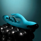 Evolved BUNNY TAPPER USB Rechargeable Rabbit Vibrator Blue 20cm Evolved