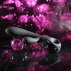 Evolved BLACK MAGIC USB Rechargeable Rabbit Vibrator With LED Screen 20cm Evolved
