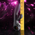 Evolved BLACK MAGIC USB Rechargeable Rabbit Vibrator With LED Screen 20cm Evolved