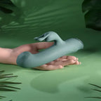 Evolved SATIN SWIRL USB Rechargeable Rabbit Vibrator Green 23cm Evolved