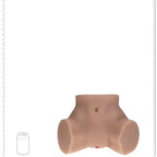 Shots Toys XKIN Bodyforms Valentina Vellure Torso Masturbator Tan Shots Toys
