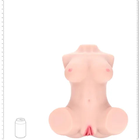 Shots Toys XKIN Bodyforms Ava Monroe Lifelike Torso Masturbator With Interchargeable Vagina Sleeves Flesh Shots Toys
