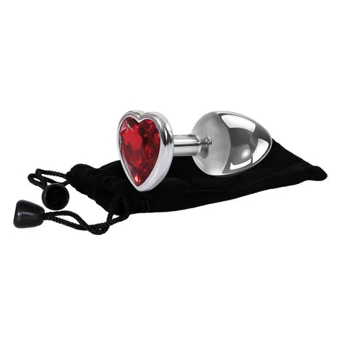 Adam & Eve Red Heart Gen Anal Butt Plug Adam & Eve
