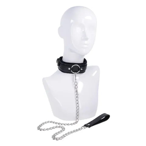 Sportsheets S&M Shadow Collar & Leash Black Sportsheets