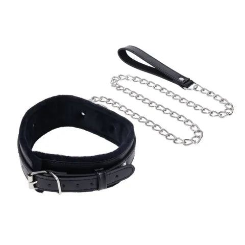 Sportsheets S&M Shadow Collar & Leash Black Sportsheets