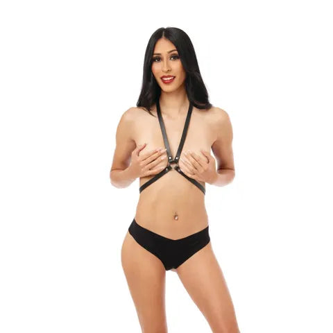 Sportsheets S&M Shadow Body Harness Black Sportsheets