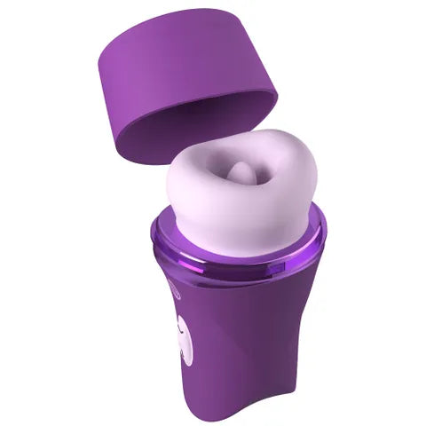 Pipedream Fantasy For Her Lush Kiss Plush USB Rechargeable Licking & Sucking Stimulator Purple Secondary image