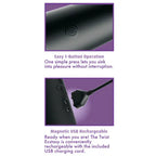Pipedream Anal Fantasy Elite Twist Ecstasy Anal Vibrator Black 24.1cm Pipedream