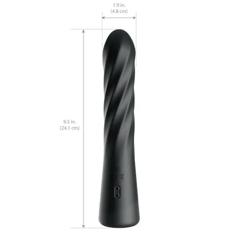 Pipedream Anal Fantasy Elite Twist Ecstasy Anal Vibrator Black 24.1cm Secondary image