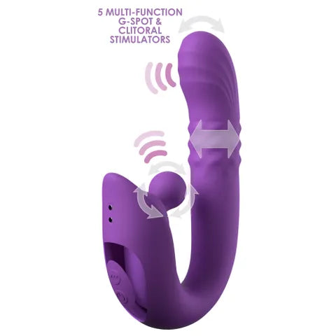 Pipedream Fantasy For Her Harmoni Pro Throbbing Vibratror Purple 17.8cm Secondary image