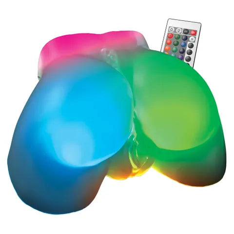 Pipedream PDX Elite GoGo Booty LED Mega Masturbator Clear Pipedream Main image