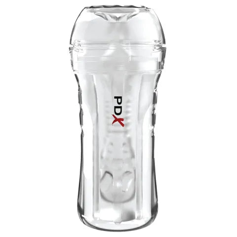 Pipedream PDX Extreme Wet Pussies Lubricating Vagina Stroker Clear Pipedream