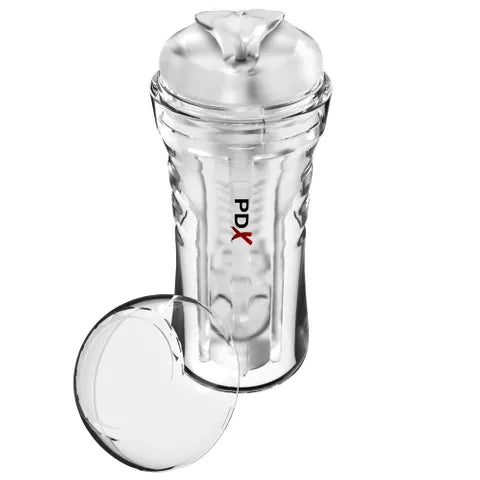 Pipedream PDX Extreme Wet Pussies Lubricating Vagina Stroker Clear Pipedream