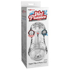 Pipedream PDX Wet Pussies Super FlipAPussy Over Lubricating Stroker Clear Pipedream