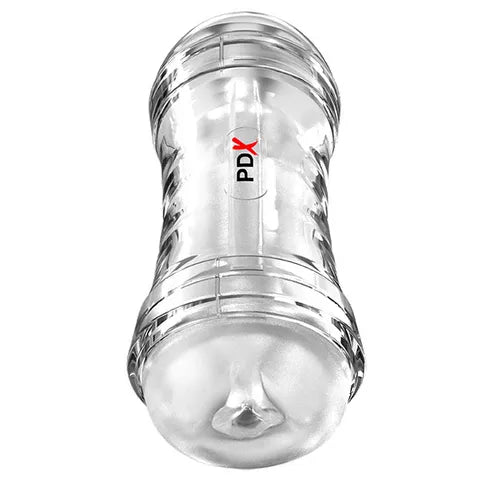Pipedream PDX Wet Pussies Super FlipAPussy Over Lubricating Stroker Clear Pipedream