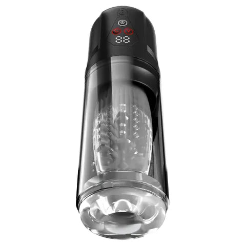 Pipedream PDX Elite Mega Bator Pro Vibrating & Spinning Auto Stroker Clear Secondary image