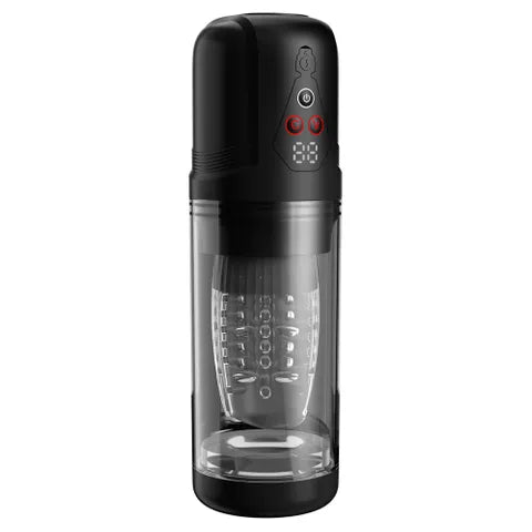 Pipedream PDX Elite Mega Bator Pro Vibrating & Spinning Auto Stroker Clear Pipedream