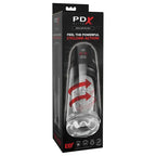 Pipedream PDX Elite Mega Bator Pro Vibrating & Spinning Auto Stroker Clear Pipedream