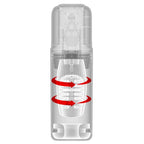 Pipedream PDX Elite Mega Bator Pro Vibrating & Spinning Auto Stroker Clear Pipedream