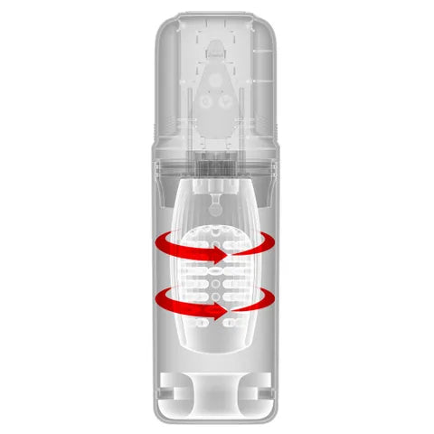 Pipedream PDX Elite Mega Bator Pro Vibrating & Spinning Auto Stroker Clear Pipedream