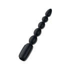 Passion Play USB Rechargeable Vibrating Anal Beads With LED Screen Black Passion Play