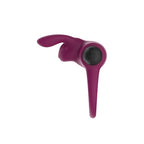 Passion Play USB Rechargeable Silicone Rabbit Vibrating Cock Ring Purple Passion Play