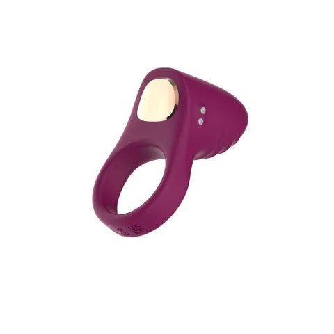 Passion Play USB Rechargeable Silicone Vibrating Cock Ring Purple Passion Play Main image