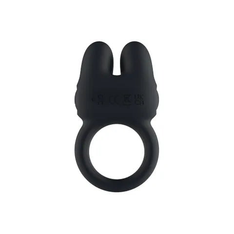 Passion Play Dual Motor USB Rechargeable Vibrating Cock Ring Black Passion Play