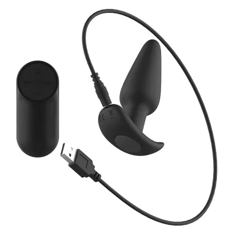 Passion Play Silicone USB Rechargeable Vibrating Butt Plug With Remote Passion Play