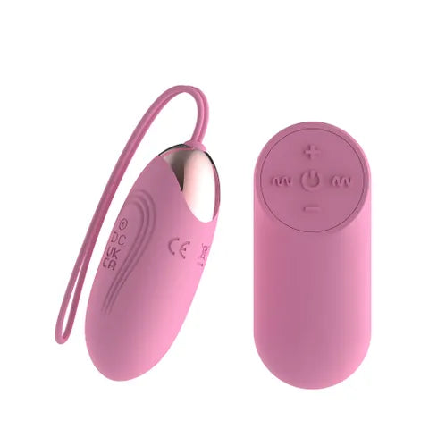Passion Play USB Rechargeable Silicone Vibrating Egg With Wireless Remote Pink Passion Play