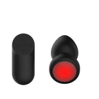 Passion Play USB Rechargeable Vibrating Butt Plug With LED Base & Wireless Remote Black Passion Play
