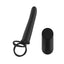 Passion Play USB Rechargeable Vibrating Double Penetrator Cock Ring With Remote Black Passion Play