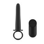 Passion Play USB Rechargeable Vibrating Double Penetrator Cock Ring With Remote Black Passion Play