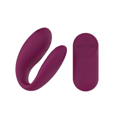 Passion Play USB Rechargeable Couples Vibrator With Remote Controller Purple Secondary image