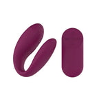 Passion Play USB Rechargeable Couples Vibrator With Remote Controller Purple Passion Play