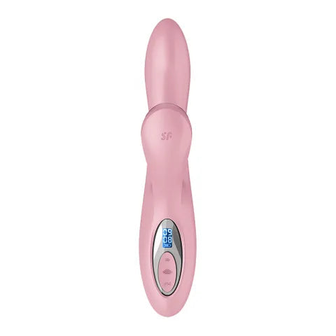 Satisfyer Pro Plus G Spot USB C Rechargeable Rabbit Vibrator With Touch Free Clitoral Stimulator Rose Pink Satisfyer