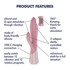 Satisfyer Pearl Bunny 1 USB C Rechargeable Rabbit Vibrator Pink Satisfyer