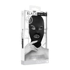 Shots Toys OUCH! Subversion Mask With Open Mouth Bondage Hood Black Shots Toys