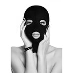 Shots Toys OUCH! Subversion Mask With Open Mouth Bondage Hood Black Shots Toys