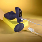 Evolved Starburst USB Rechargeable Vibrating Butt Plug With Wireless Remote Purple Evolved
