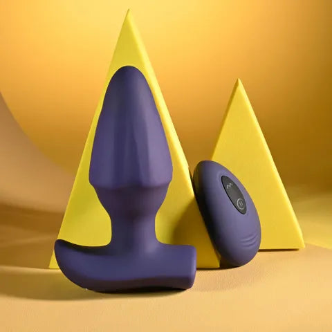 Evolved Starburst USB Rechargeable Vibrating Butt Plug With Wireless Remote Purple Evolved