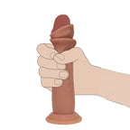 Shots Toys REALROCK Dual Density Sliding Skin Silicone Dildo 7 Inch Shots Toys