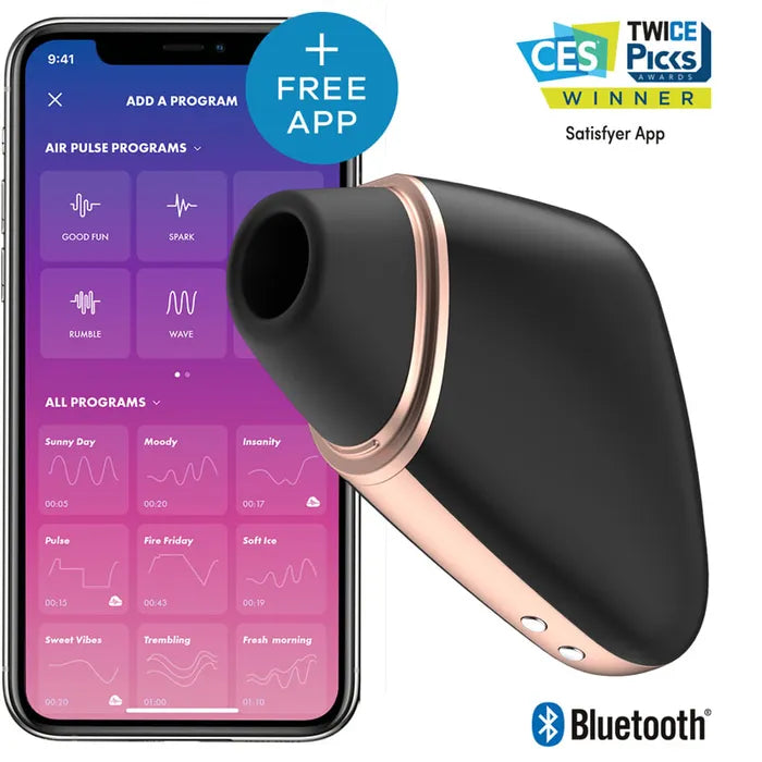 Satisfyer Love Triangle App Contolled Touch Free USB Rechargeable Clitoral Stimulator With Vibration Secondary image