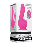 Evolved Ballistic USB Rechargeable Vibrating Dong With Balls Motor & Remote 19cm Pink Evolved