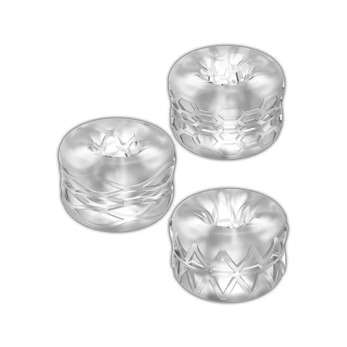 Zolo Bumperz Mini Blowjob Stroker Set Clear Zolo