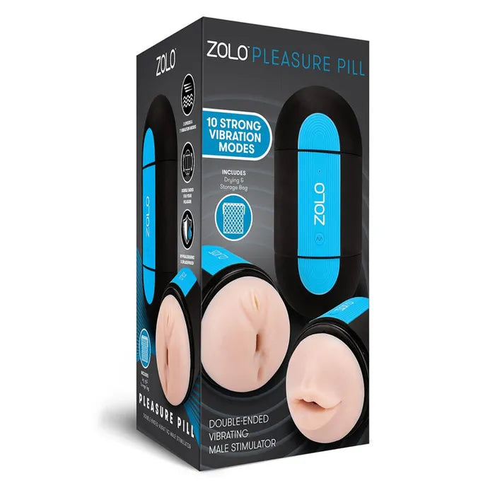 Zolo Pleasure Pill Double Ended USB Rechargeable Stroker Secondary image