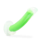 Blush Novelties Neo Elite Glow Omnia Glow In Dark Dual Density Dong 17.8cm Green Blush Novelties