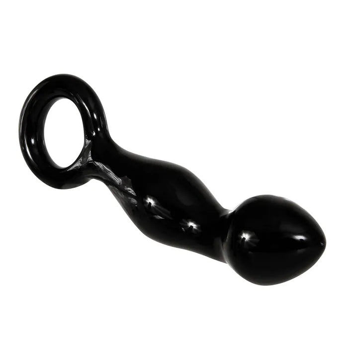 Adam & Eve ADAMS Glass Prostate Massager 16.6cm Black Adam & Eve