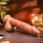 Evolved REALISTIC DARK Dong 8 Inch Brown Evolved