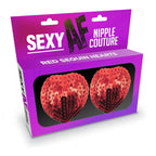 Little Genie Sexy AF Nipple Couture Sequin Reusable Nipple Pasties Little Genie